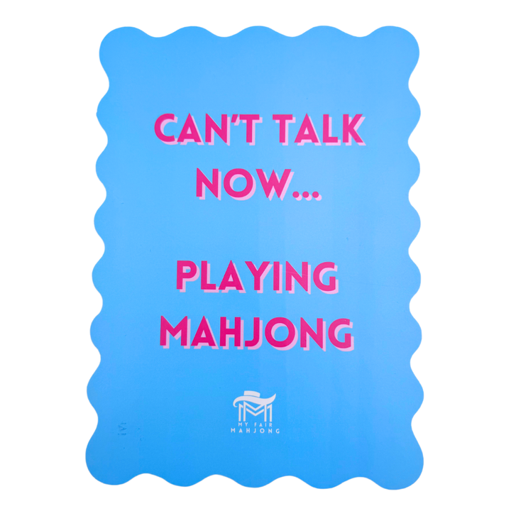 MAHJONG SHUFFLE CARD  |  Scalloped Edges &amp; Bright Colors