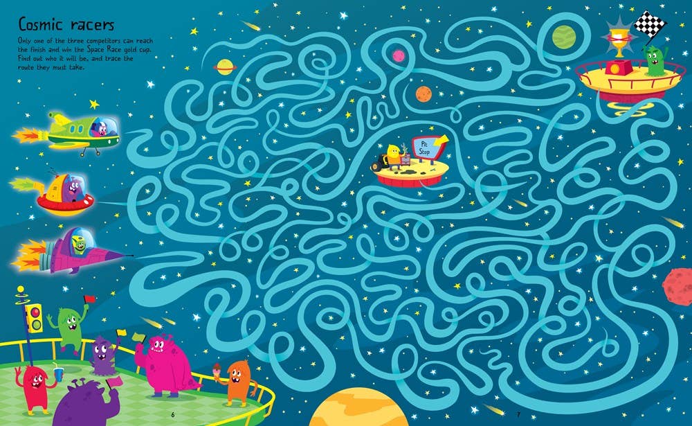 Space Maze Book by Usborne
