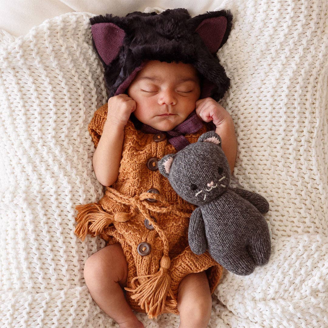 Baby Kitten - charcoal by Cuddle+Kind: Handmade Dolls