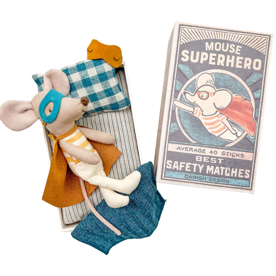 Maileg Super Hero Little Brother Mouse