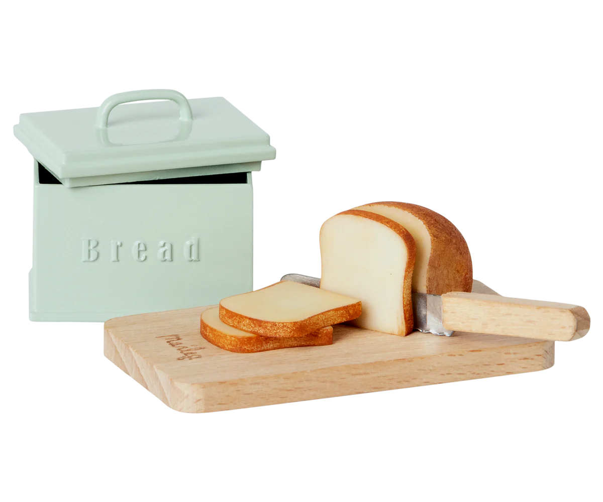 Bread Box with Utensils - Maileg Mouse