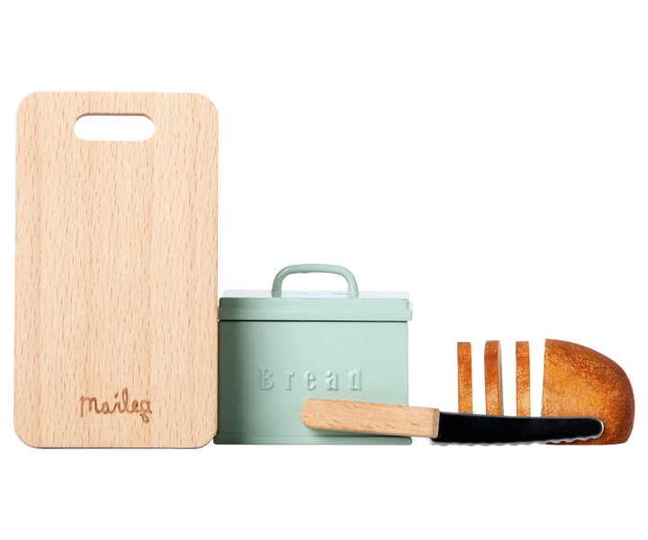 Bread Box with Utensils - Maileg Mouse