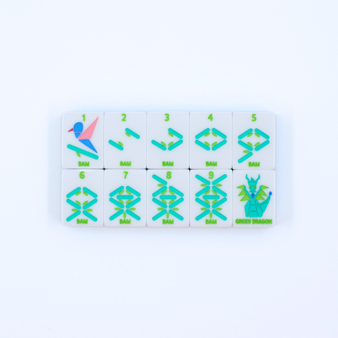 Prism Series Tile Set in Pink by My Fair Mahjong