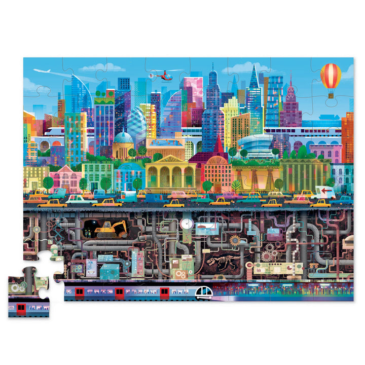 Big City Above + Below Puzzle by Crocodile Creek