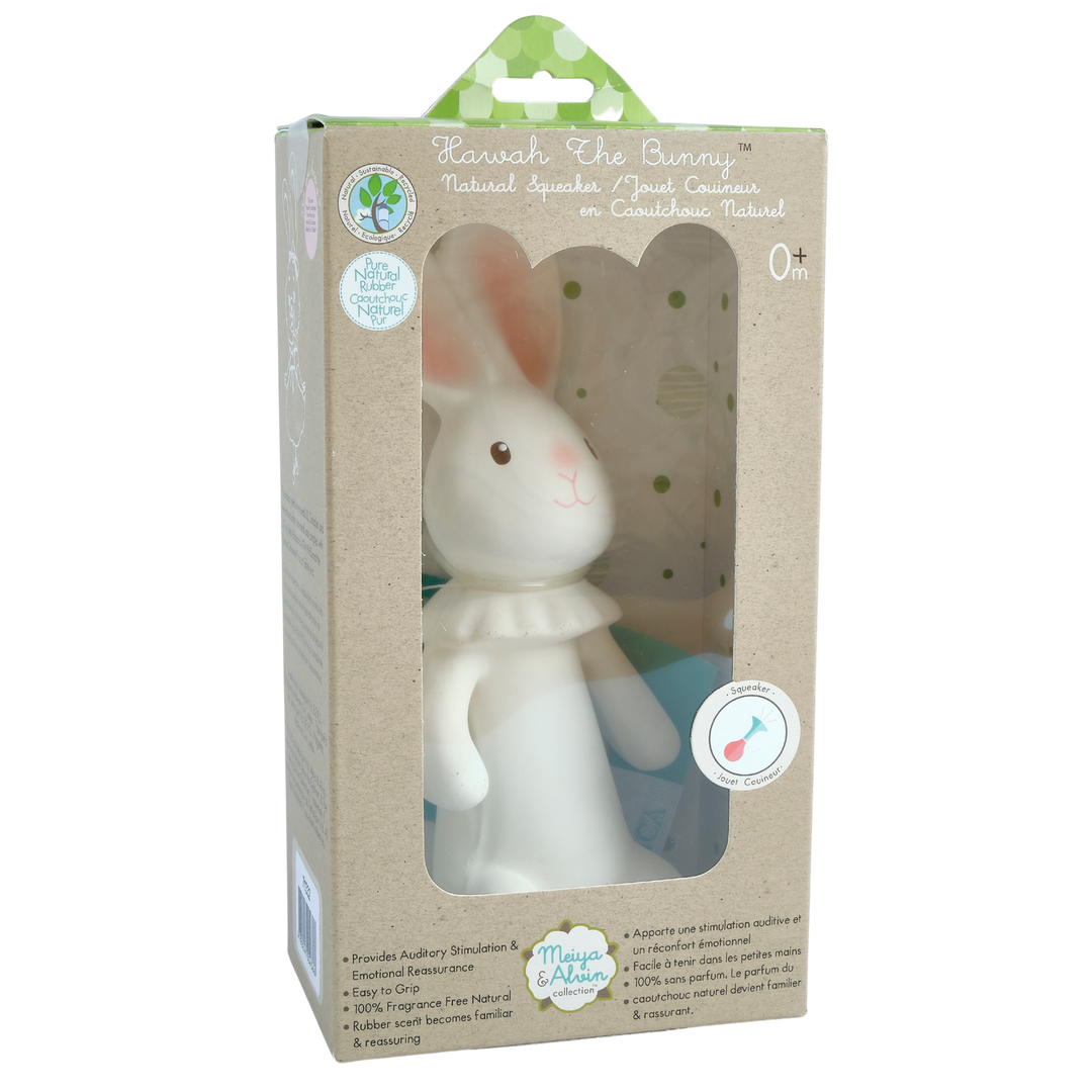 Havah the Bunny all Rubber Squeaker Toy