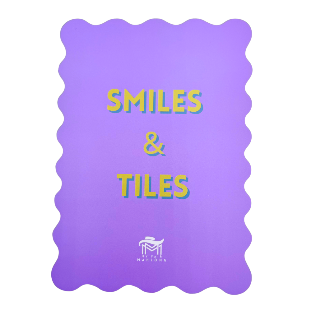 MAHJONG SHUFFLE CARD  |  Scalloped Edges &amp; Bright Colors