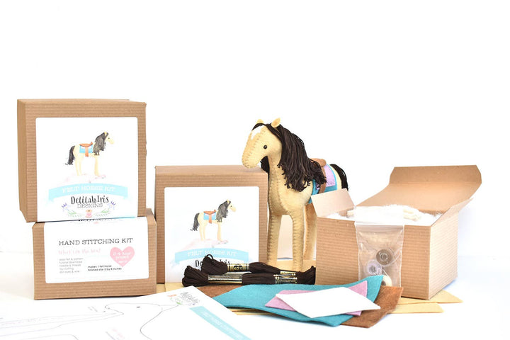 DIY Craft Kit - Felt Horse Stuffed Animal Sewing Craft Kit