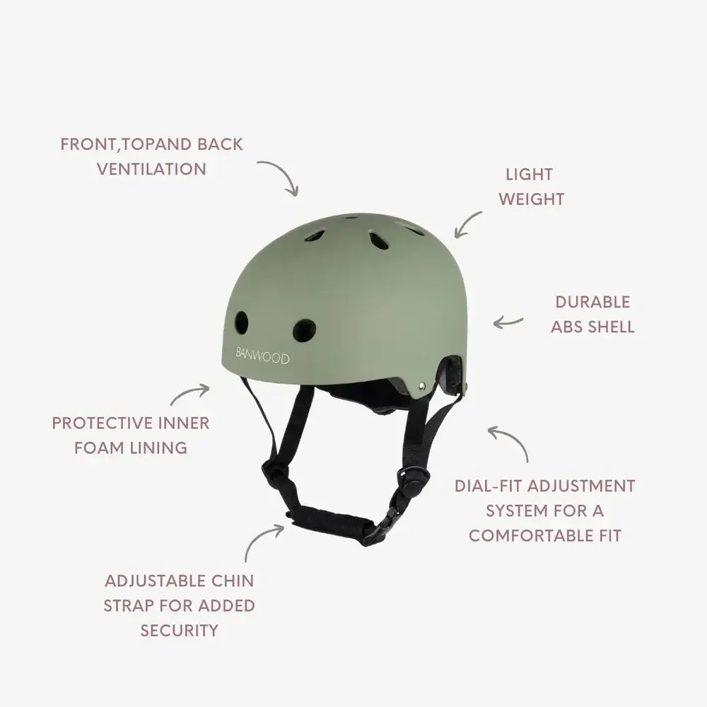 Bike Helmet by Banwood - forest green