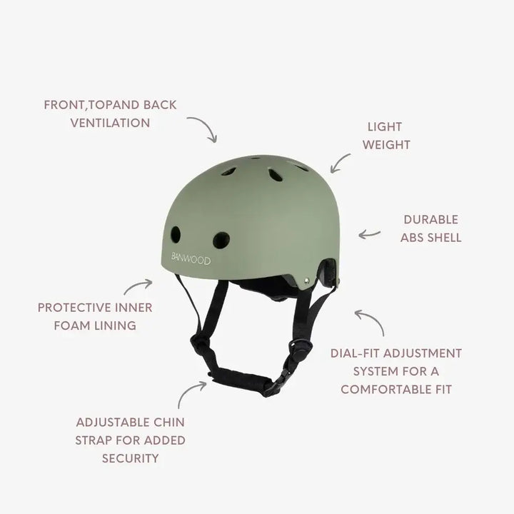 Bike Helmet by Banwood - forest green