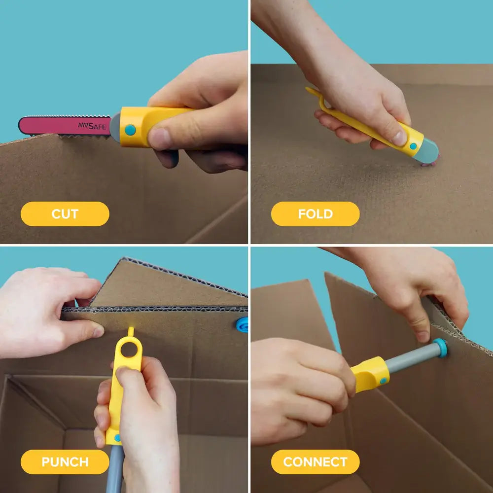 Discover Makedo Cardboard Construction Kit