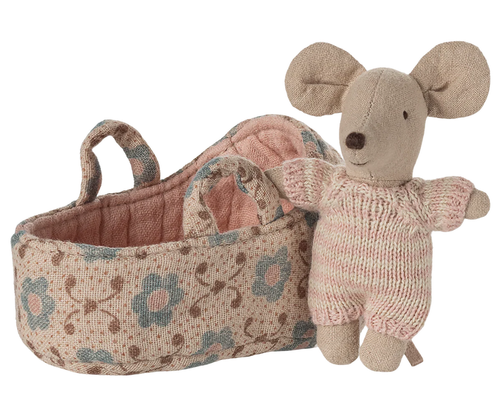 Baby Mouse Carry Cot - Rose