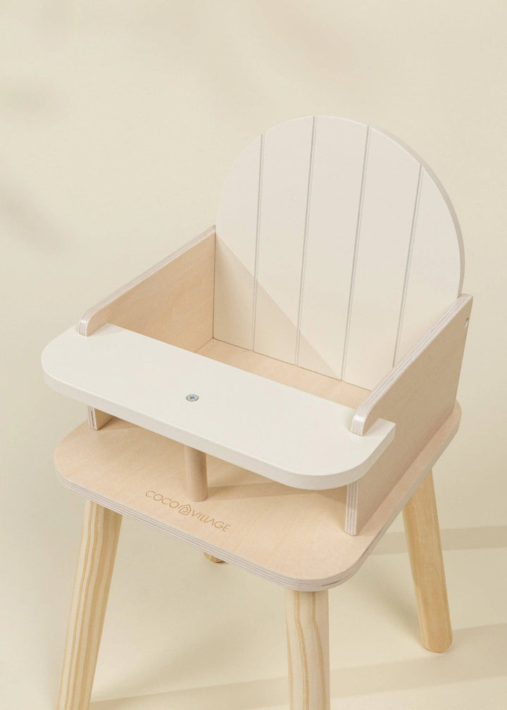 Wooden High Chair for Dolls