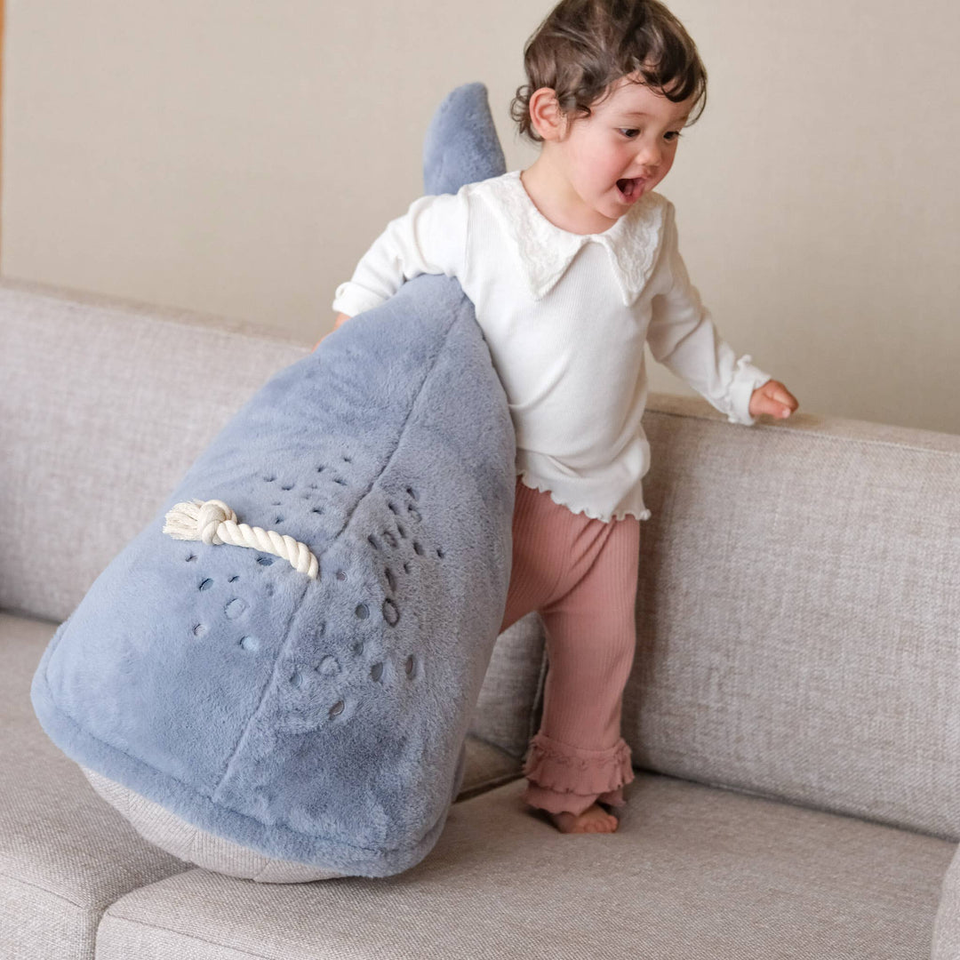 Whale Pouf (big!)
