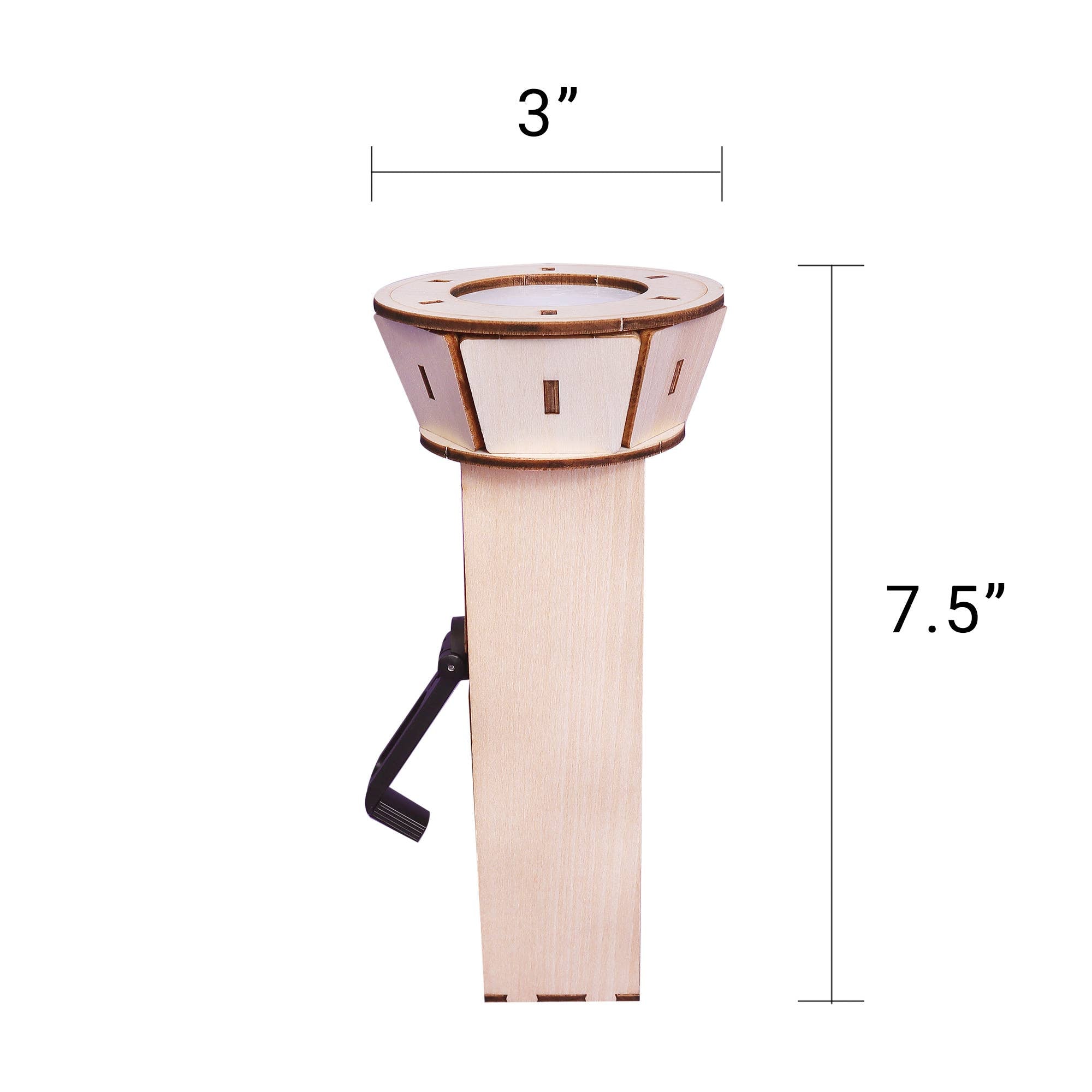Hand-Crank Flashlight DIY Kit, Educational STEM Toy for Kids