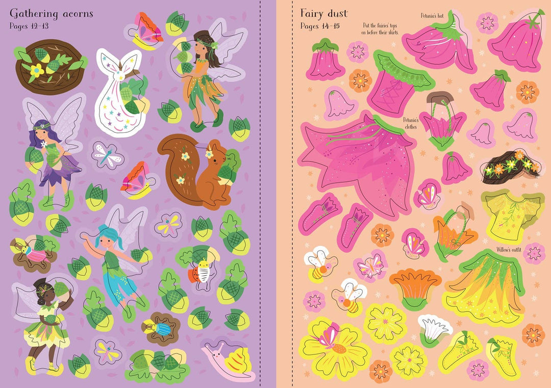 Little Sticker Dolly Dressing Woodland Fairies: Usborne