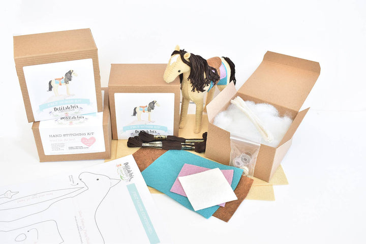 DIY Craft Kit - Felt Horse Stuffed Animal Sewing Craft Kit