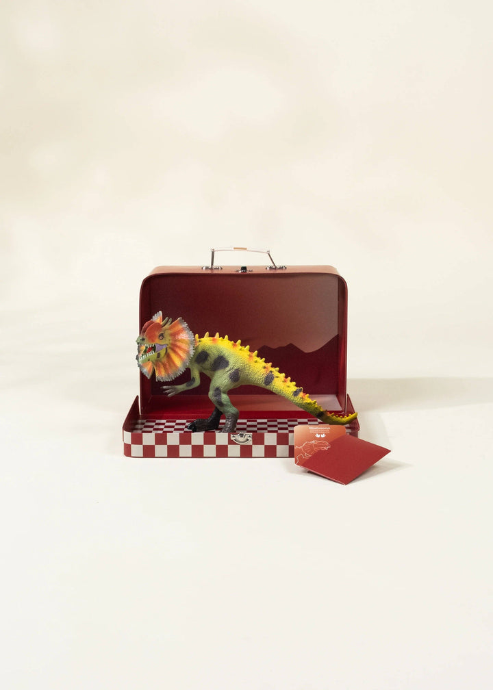 Dilophosaurus Dinosaur in a Collectible Box