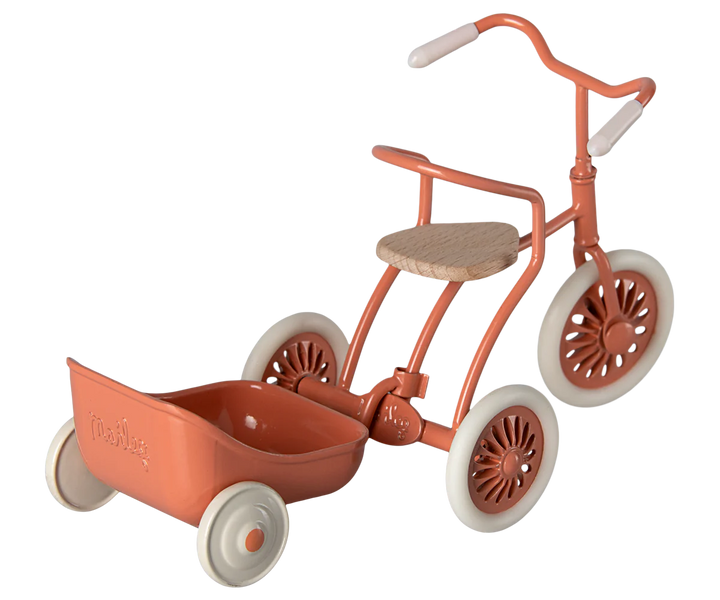 Maileg Mouse Tricycle Hanger (Coral)