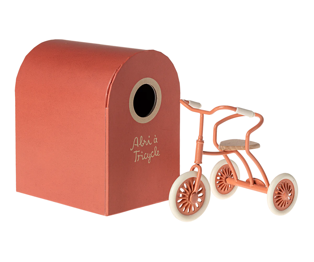 Abri à tricycle for Mouse (Coral) - Maileg