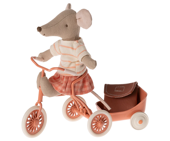 Abri à tricycle for Mouse (Coral) - Maileg