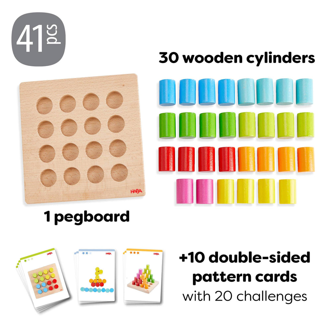 Rainbow Risers Wooden Stacking Game