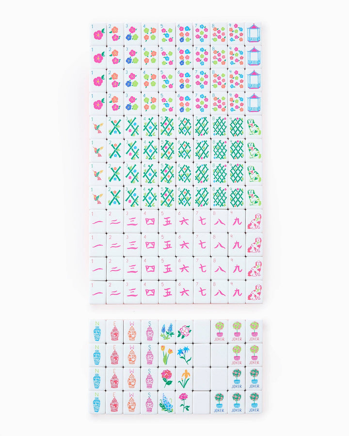 Sunset Mahjong Tiles