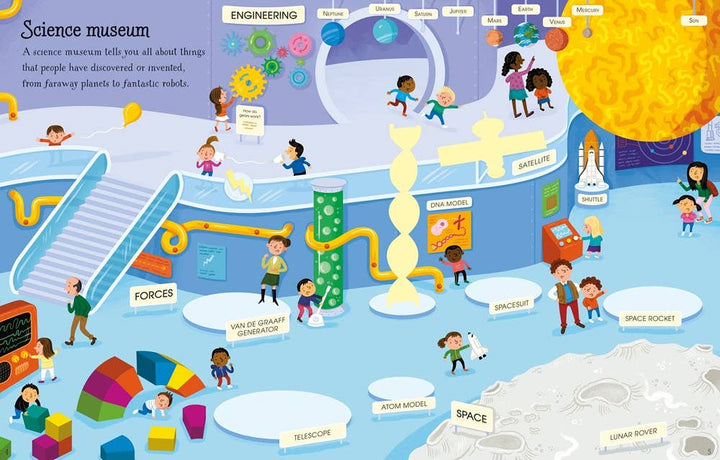 First Sticker Book Museums by Usborne