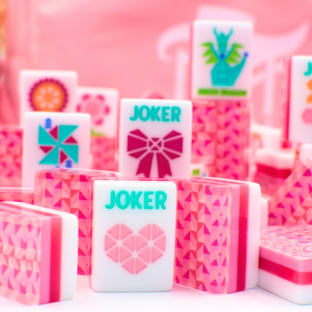 Prism Series Tile Set in Pink by My Fair Mahjong