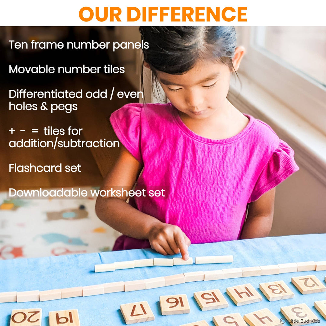 Counting Pegs Math Toy Set