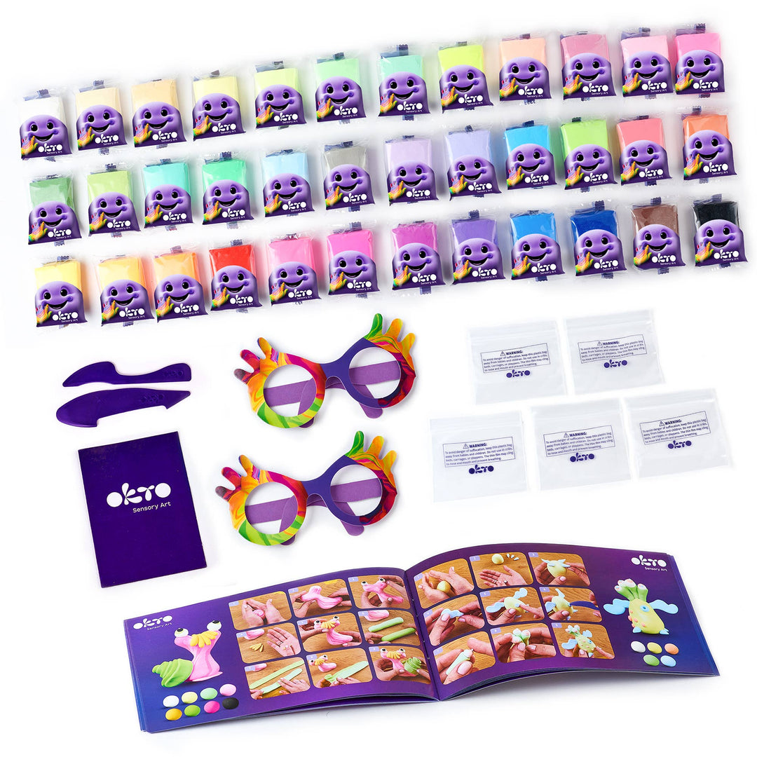 OKTO Air Clay Set for Creativity – 36 Colors