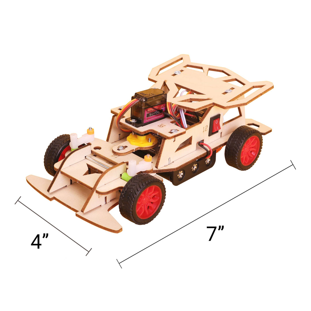 Steering Remote Controlled Car DIY Kit, STEM Toy
