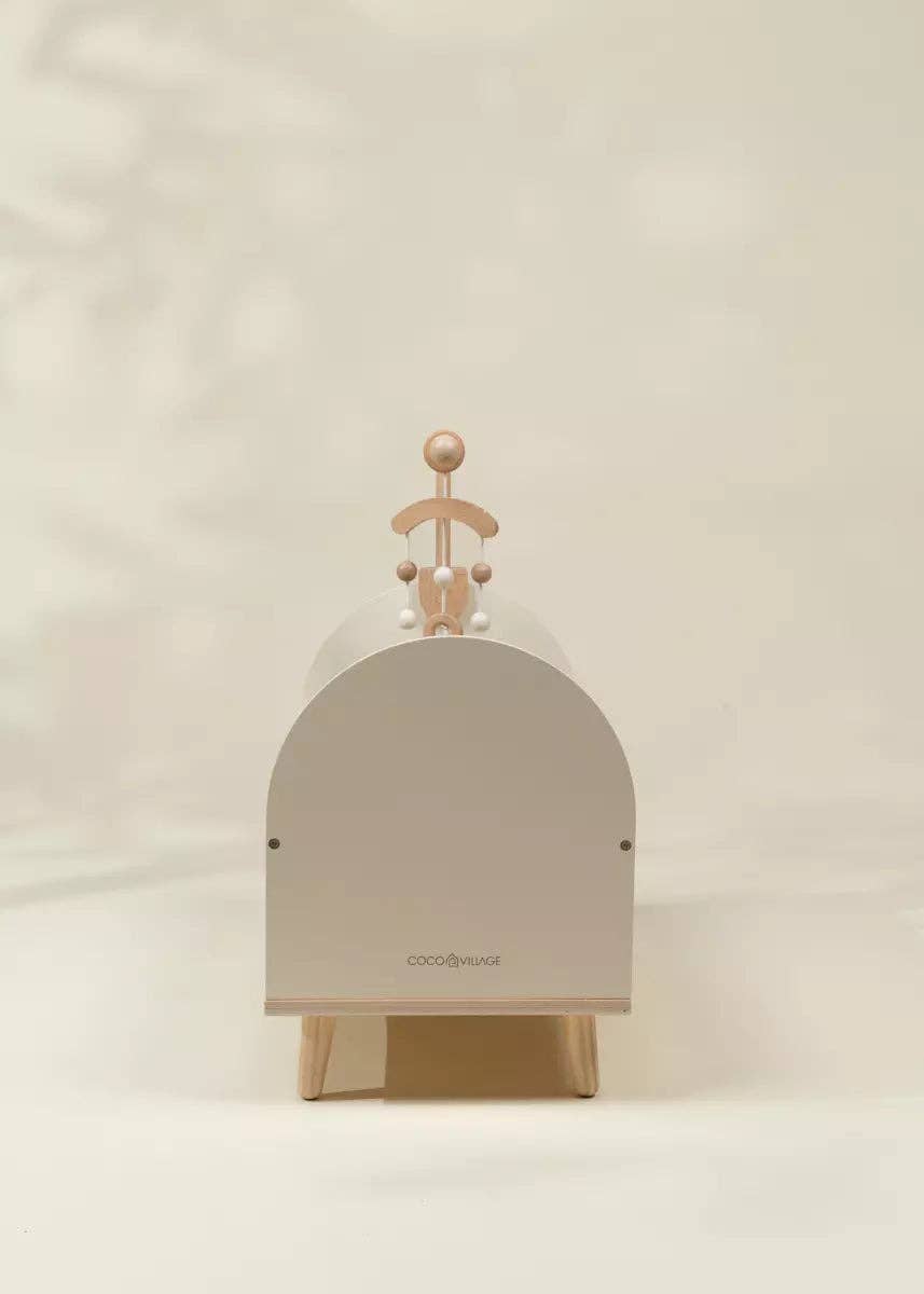 Wooden Crib with Accessories for Dolls