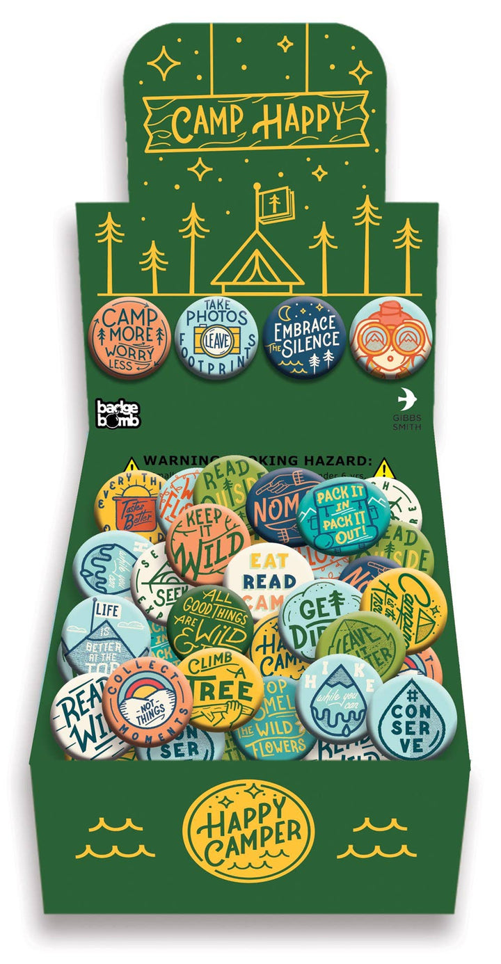 Camp Happy Buttons