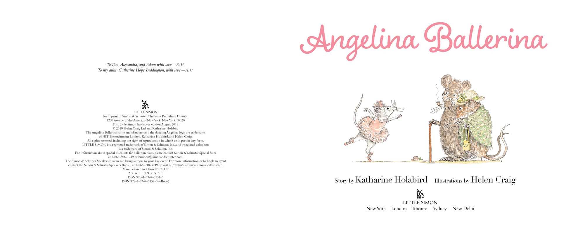 Angelina Ballerina by Katharine Holabird