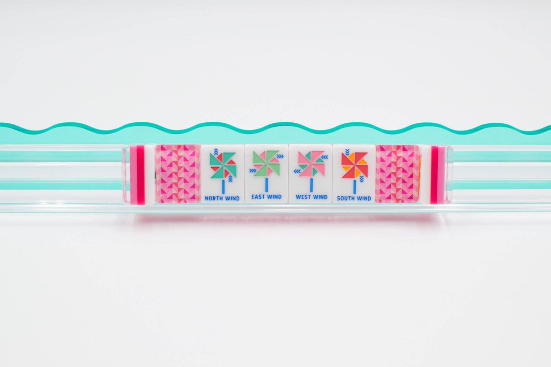 Prism Series Tile Set in Pink by My Fair Mahjong