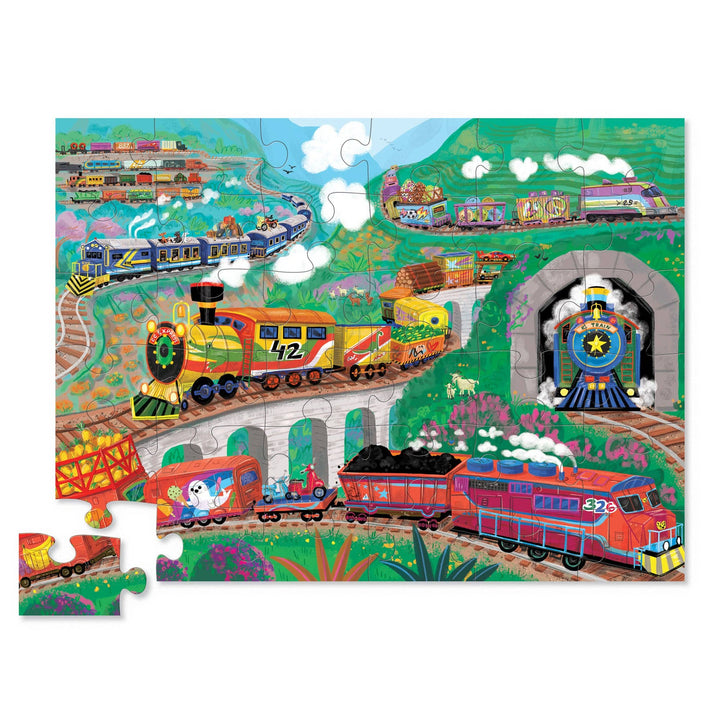 All Aboard Train Puzzle by Crocodile Creek