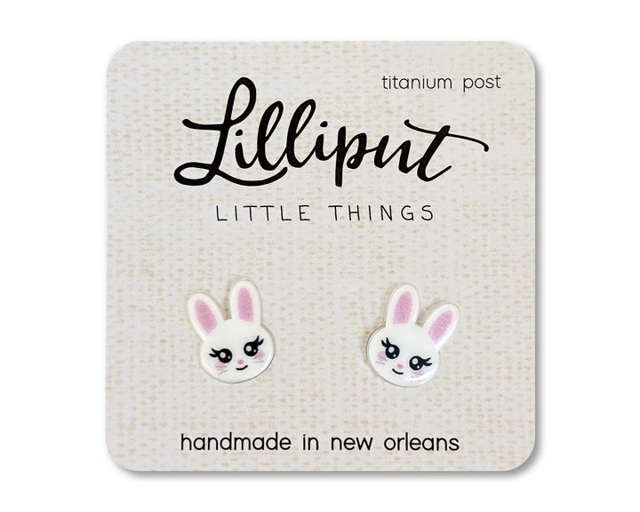 White Easter Bunny Earrings / Easter Earrings