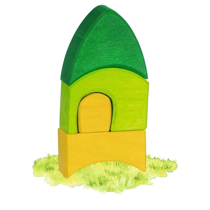 goki evolution Wooden Building Set – Morgana Color Village