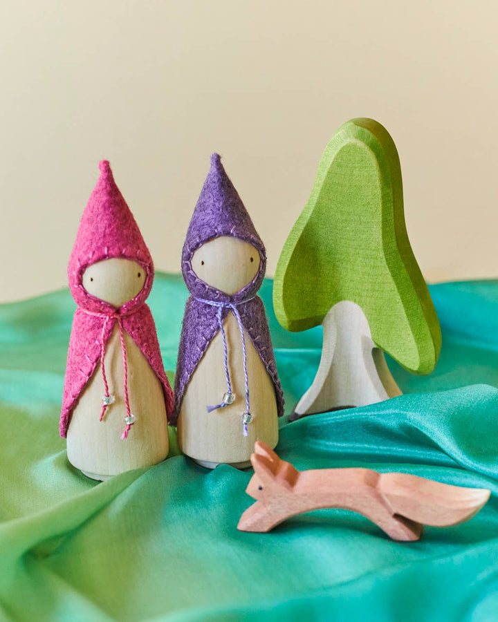 Wooden Gnome Set of 6 - Rainbow