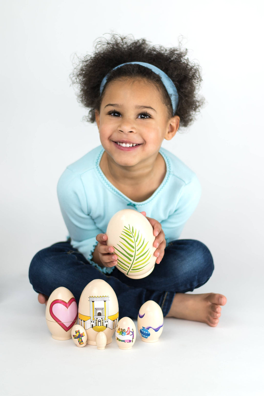 The Easter Story Egg - Wooden Nesting Eggs &amp; Book