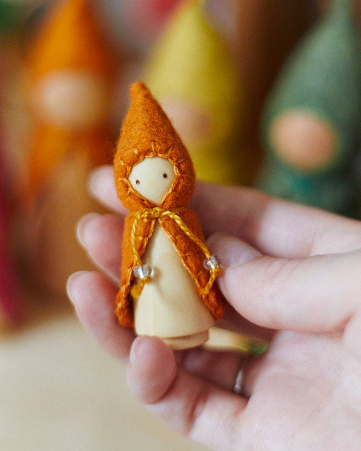 Wooden Gnome Set of 6 - Mini Rainbow