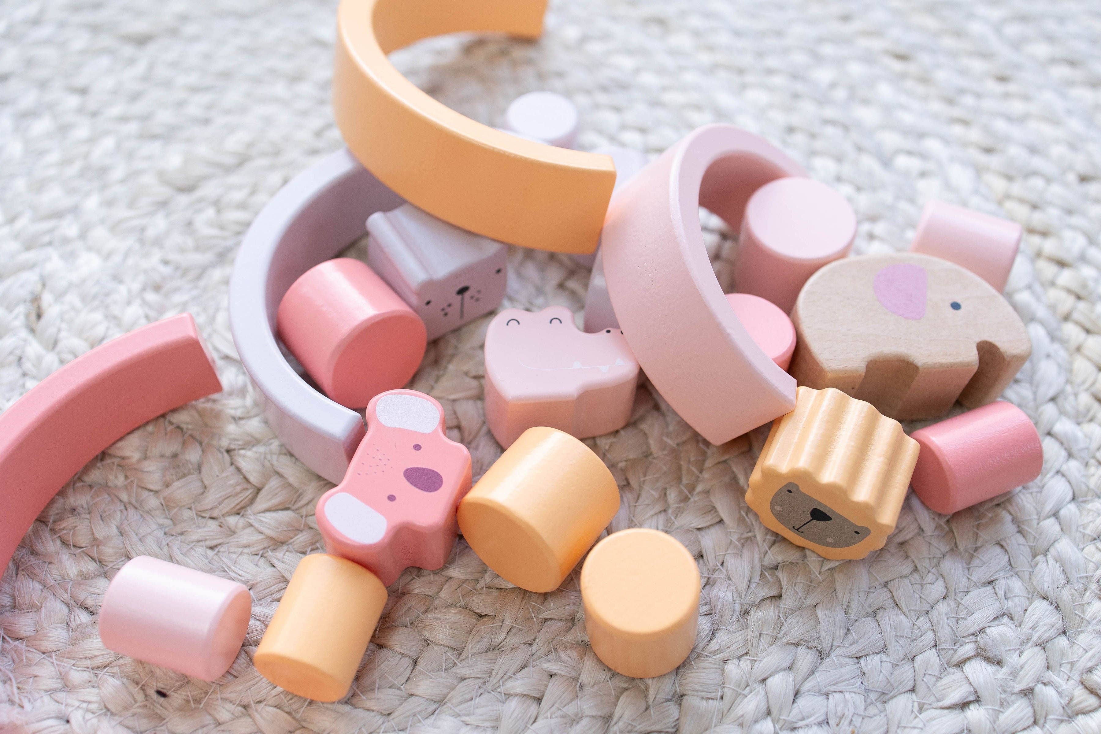 Animal Stacking Set - Pink