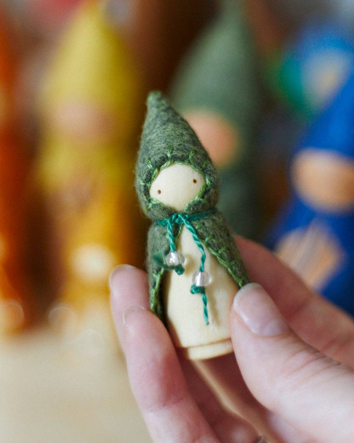 Wooden Gnome Set of 6 - Mini Rainbow