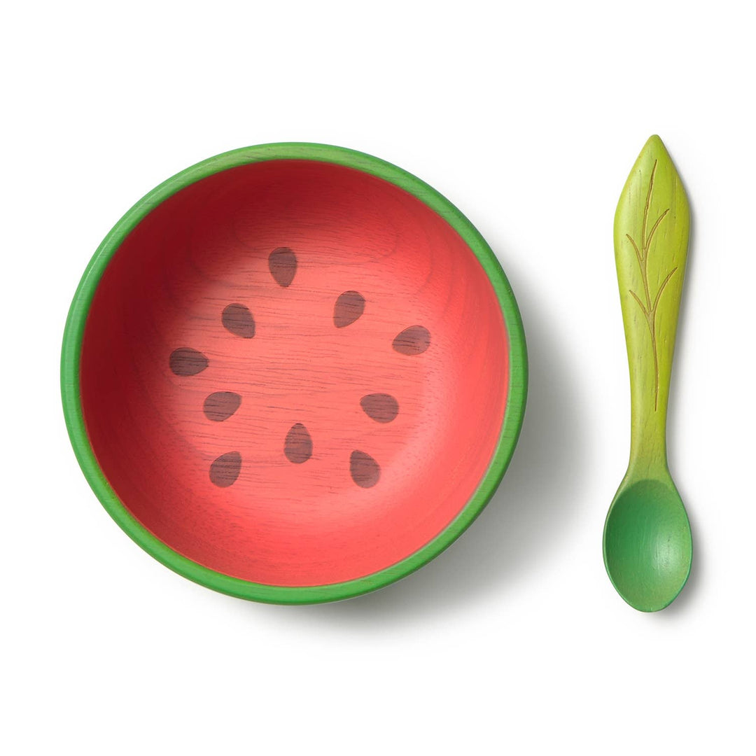 Wally the Watermelon Bowl &amp; Spoon Set