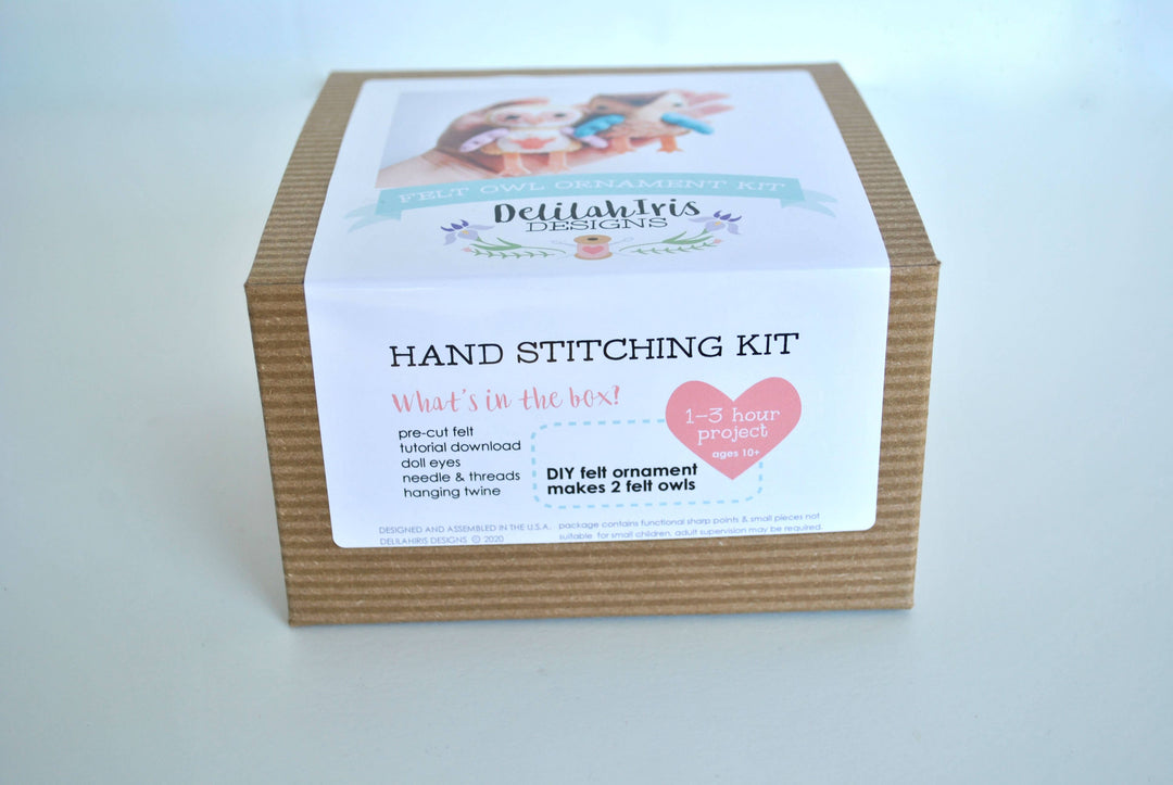 Owl Felt Ornament DIY Sewing Kit