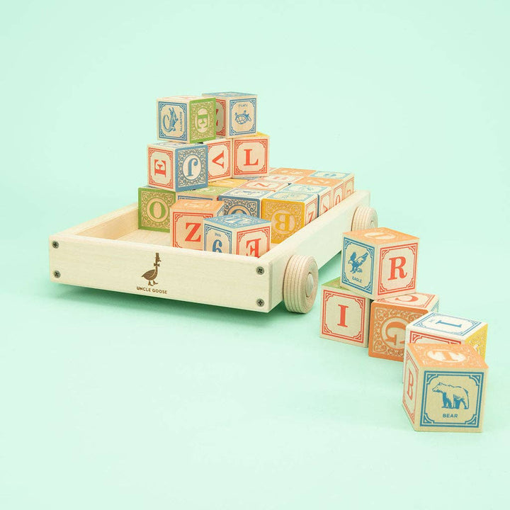 Uncle Goose – ABC Block Wagon Set