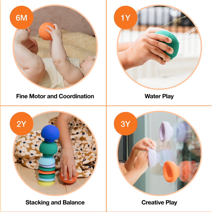 b is for ball® — Openable Silicone Ball Set (3-pack)