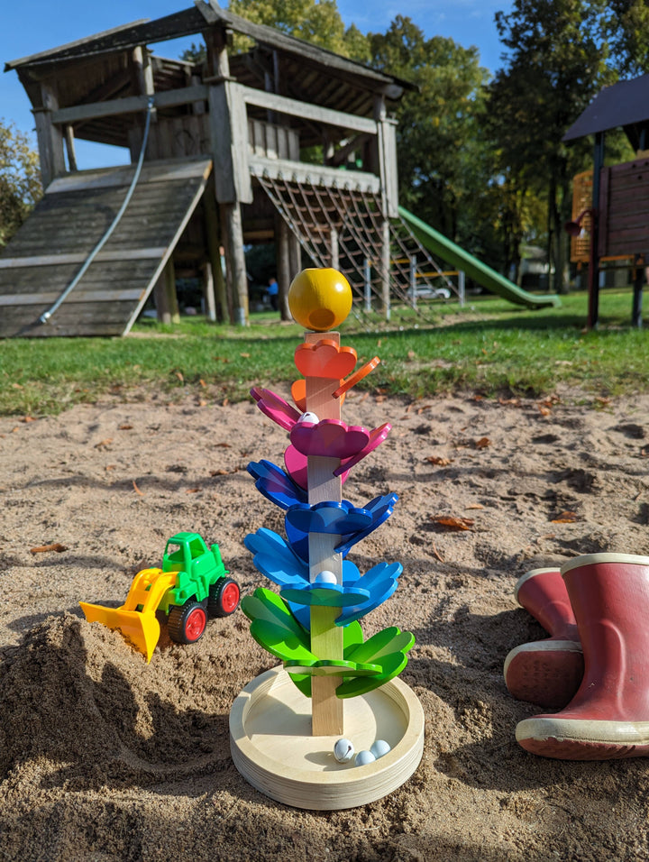 Wooden Pagoda Marble Game