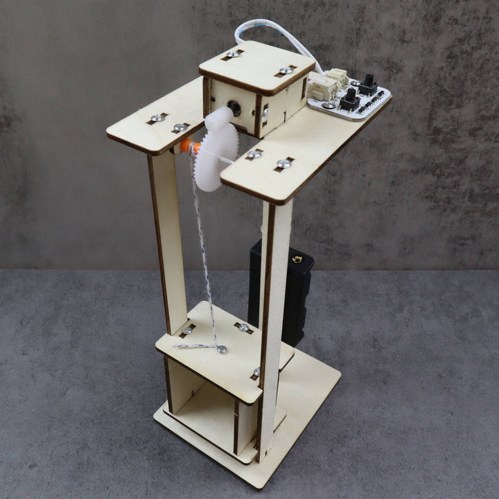 Electric Elevator DIY Kit, STEM Toy for Kids, Craft Kit
