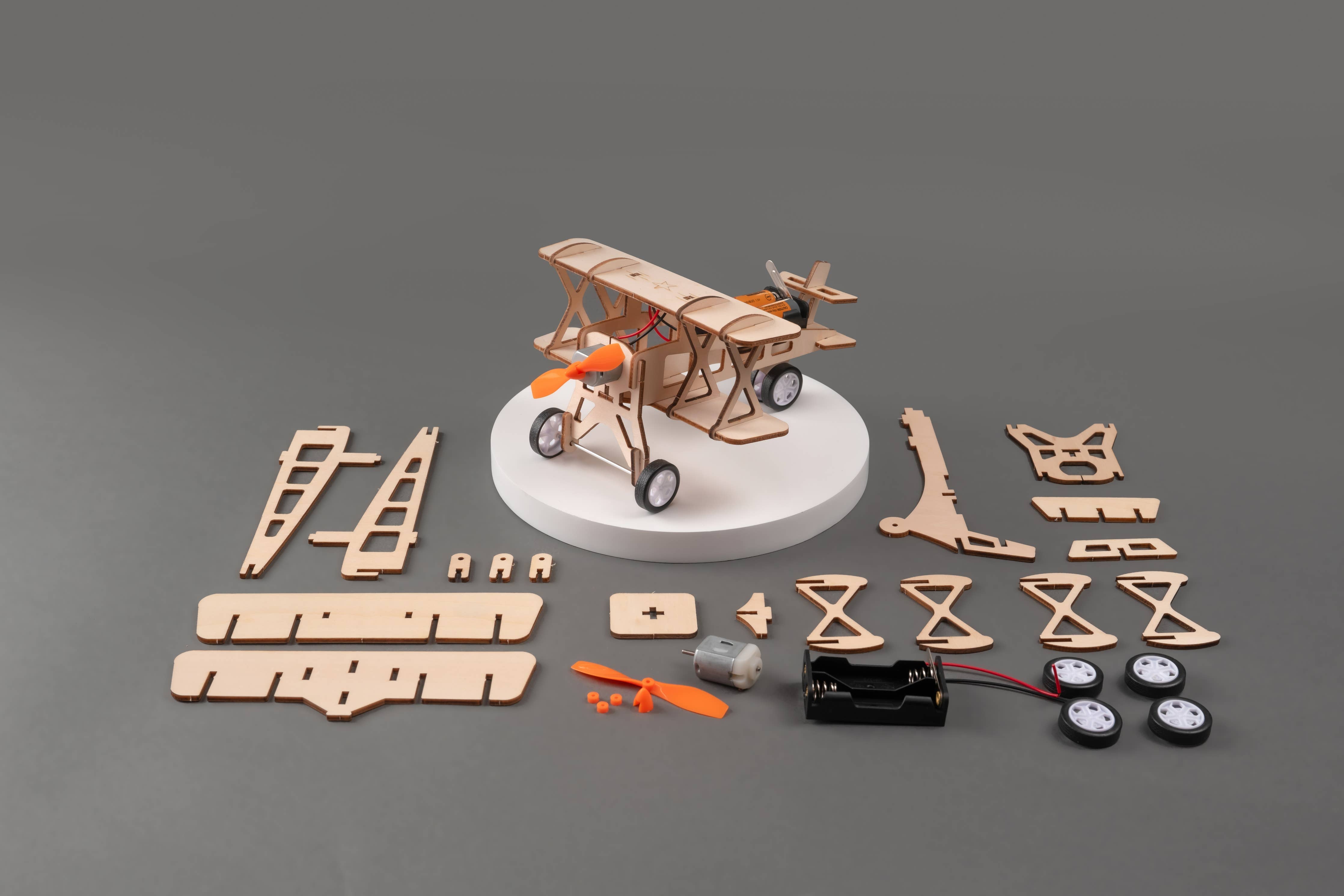 Propeller Plane DIY Kit, Educational STEM Toy for Kids